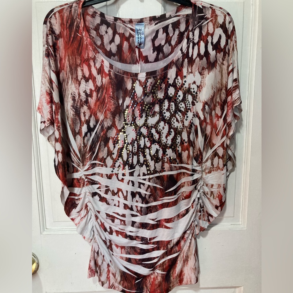M.FASIS by California Blue flowy top